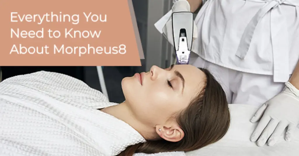 Lady on the Table getting a Morpheus8 Treatment